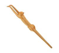 TOBBOMEY Wooden Long Handle Back Scratcher Cat Shape Itching Relief Tool Massage for Pregnant Women Elderly Adults Home Essential Body Tickling Tool