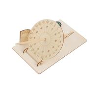 TOBBOMEY Wooden Sundial Clock DIY Assembly Kit Educational Scientific Model Teaching Aid Stem Solar for Students Practical Astronomy Experiment Tool