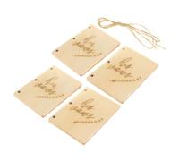 TOBBOMEY Wooden Wedding Vow Notebook Set, 2 Sets DIY Kraft Paper Vow Books for Bride and Groom, Handmade Rustic Wedding Guestbook for Engagement and Anniversary