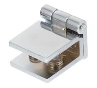 TOBBOMEY Zinc Alloy Glass Door Hinge for Home Bathroom Shower Frameless Cabinet and Display Cabinet Clamp Quiet Flexible Operation Rust-Resistant Hardware for Glass Doors