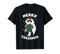 Tobe Fonseca Merry Trashmas Raccoon Funny Animal Holiday T-Shirt