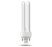 TobeBright 18W Compact Fluorescent Lamp 4 Pin, Natural White 4000K Gx24Q-2 2U Double Turn Tube Energy Saving Bulb 240V PLC 840 CFL Lamp Non-dimmable for Porch, Corridor, Living Room, Office (1-Pack)