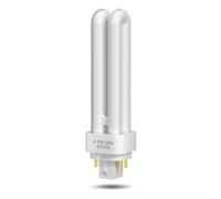 TobeBright 18W Compact Fluorescent Lamp 4 Pin, Natural White 4000K Gx24Q-2 2U Double Turn Tube Energy Saving Bulb 240V PLC 840 CFL Lamp Non-dimmable for Porch, Corridor, Living Room, Office (1-Pack)