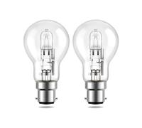 TobeBright 2-Pack 100W B22 Bayonet Light Bulbs Dimmable Warm White 2700K, 862lm A55 Large Bayonet Bulbs for Bedroom Hallway Living Room