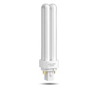 TobeBright 26W 4 Pin PLC Compact Fluorescent Lamp, Warm White 3000K GX24Q-3 2U Shape Energy Saving Bulb 240V Double Turn Tube CFL Non-dimmable for Living Room, Bathroom, Street Lamp