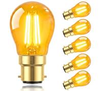 TobeBright 6Pack Vintage B22 Bayonet LED Light Bulb 2W LED Golf Ball 2200K