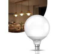 TobeBright B22 Large Bayonet LED Light Bulb Natural Daylight 4000K, G95 Globe Bulbs, 12W Equivalent 80W, 902LM, Non Dimmable, Milky Round Bayonet Edison Light Bulb for Home Lighting, 1-Pack