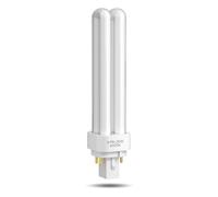 TobeBright GX24Q-3 4 Pin 26W Compact Fluorescent Lamp, Natural White 4000K 2U Shape Energy Saving CFL Lamp 240V PLC 840 Double Turn Tube Light Bulb Non-dimmable for Corridor, Office, Bathroom