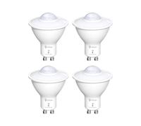 TobeBright LED Smart Motion Light Bulbs, GU10 PIR Light Sensor Bulb 5W, Cool White 6000K, Auto On/Off LED Security Light Lamp for Stairs, Garage, Corridor, Walkway, Yard, Hallway, Patio (4 Pack)