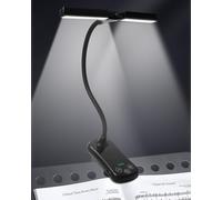 TobeBright Music Stand Light Clip on Light 14 LED, 3 Colour 8 Brightness, USB-C Rechargeable, Perfect for The Piano, Guitar, Sheet Music, Book Light