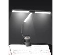 TobeBright Ultra Wide 36cm Music Stand Light Clip On Rechargeable, 57 LEDs Super Bright, 4 Colours x 3 Brightness, Foldable T-Shaped Piano Lamp for Sheet Music, Book Reading