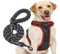 tobeDRI No Pull Dog Harness Adjustable Reflective Oxford Easy Control Medium Large Dog Harness with A Free Heavy Duty 5ft Dog Leash