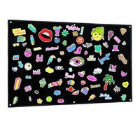 Tobeelec 43.3 x 27.5 Inches Tactical Moral Patch Holder Panel Wall Display Board Hang Display Poster Frame Hang to Wall Board Panel for Showing Hook and Loop Emblems