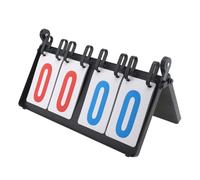 Tobefore 4-Digit Flip Tabletop Scoreboard - Two-Team Portable Scorekeeper for Basketball, Tennis, Table Tennis & Indoor/Outdoor Sports (00-99 Score Range)