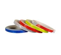 Tobefore 5 Rolls Reflective Tape 10mm x 8M/0.4 x 26FT PVC Waterproof Reflective Tape, Self Adhesive Warning Reflector Tapes for Car Road Outdoor Bikes Helmets Motorcycle (5 Colors)