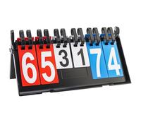 Tobefore 6-Digit Portable Table Top Scoreboard Flipper - Color Coded Flip Scoreboard with Waterproof Design for Basketball, Soccer,Volleyball, Pickleball & Cornhole Games