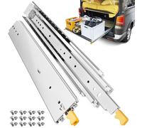 ToBeGreat 500mm Heavy Duty Drawer Runners with Lock Full Extension 1 Pair | 20 in,Side Mount,Max Load 220kg,Industrial Slides,Ball Bearing Rails,for Shelf, Van, Truck, RV, Camping