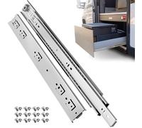 ToBeGreat Heavy Duty Drawer Runners 1000mm Side Mount Heavy Duty Drawer Slides Ball Bearing Full Extension Draw Sliding Rails Sliders 68Kg Load Capacity, 1 Pair 40 inch Without Lock