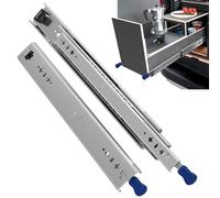 ToBeGreat Heavy Duty Drawer Runners Drawer Slides with Lock 900mm 120kg Load Capacity Extension Ball Bearing Rails for Tool Cabinets, Van, Truck Storage - Side Mount 1 Pair, 36inch