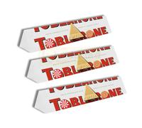 Tobelron Chocolate Gift Selection - Orange Twist 360g, White Chocolate 360g, Milk Chocolate Multipack - Swiss Triangular Chocolate Bars with Honey & Almond Nougat (3 pack, white chocolate tobelron)