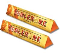 Tobelron Orange Twist Milk Chocolate Bars - Premium Swiss Chocolate with Real Orange Zest & Honey Almond Nougat - Multipack 1, 2, or 3 Packs - Zesty Citrus Chocolate Delight (2 Pack)