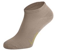 Tobeni 6 Pair Men Ankle Socks Bamboo Sneaker Booties Colour Beige Size EU 43-46 / UK 9-11
