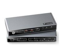 TobenONE KVM Switch 2 Monitors 2 Computers for Laptop & Desktop, Dual HDMI 4K@60Hz KVM Docking Station, EDID, 5 USB (Max 10Gbps), 100W PD, Wired Remote, for Home Office & Gaming