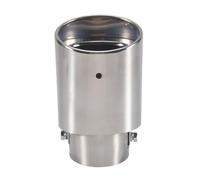 TOBEOME 1 Piece Car Exhaust Tip Car Exhaust Pipe Modification Tailpipe Neck Tailpipe 2.1 to 1.5 Stainless Steel (Silver)