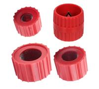 TOBEOME 4pcs Copper Pipe Cleaner and Reamer Sets,for Plumbers to Prepare Pipes to Solder-Plummers Tools to Do The Job