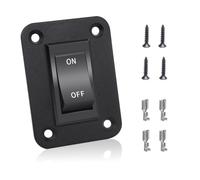 TOBEOME Switch 12V 20A 4 Pins DPST Rocker Switch Panel RV Light Switch for RV Trailers CampersBoats KCD2-7-201-B1-DZ