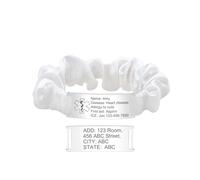 Tobestu Custom Medical Alert Bracelet for Women - White Satin & Stainless Steel - Engrave Essential Health Info Like Diabetes, Arthritis, Thyroid & Emergency Contact - Elegant & Secure YA5426