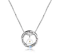 Tobestu Faith As Small As A Mustard Seed Can Move Mountains Pendant, Circle Ring Necklace Christian Jewelry Y958 (Triangle Mountain)