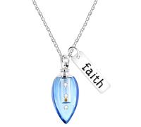 Tobestu Fashionable and Exquisite Mustard Seed Faith Openable Bottle Necklace That Can Serve As A Symbol Of Friendship Between Friends YA4632