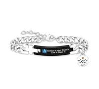 Tobestu God Has a Plan Bracelet - Motivational Christian Jewelry - Mustard Seed Faith Charm YA4354