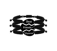 Tobestu Handmade Best Friends Forever 3pcs Matching Bracelets Are The Best Interpretation Of Friendship Y4119