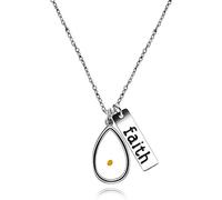 Tobestu Inspirational Faith Mustard Seed Big Pendant Necklace with Adjustable Chain Christian Jewelry Gifts for Her Y559-big-drop