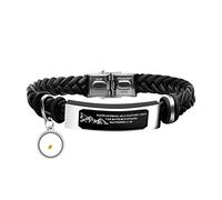 Tobestu Leather Wristbands Bracelet Faith Small AS A Mustard Seed Can Move Mountains Matthew 17:20 Y902-2D, Glass, Cubic Zirconia