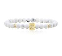 Tobestu Mens Emotionally Rich Cancer Exclusive Star Sign Bracelet - 6mm White Turquoise Bracelets for Birthdays and Holidays SJYA4647