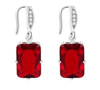 Tobestu Multi Colored Brass Cubic Zirconia Dangle Earrings, A Bold Choice for Fashionable And Avant-garde Women YA4640