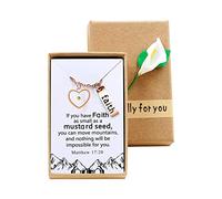 Tobestu Stainless Steel Mustard Seed Pendant Necklace Christian Baptism Faith Gift with Box Y1030-2D, Resin, resin