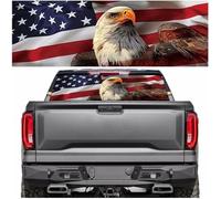Tobethay Rear Window Decals for Trucks - 65x22 in Back Window Decals Fit Most Pickup Trucks SUV, Vinyl American Flag Back Window Decal Truck Rear Window Graphics for Personalized Decoration