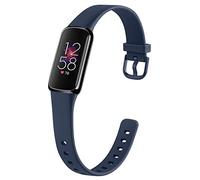 Tobfit Band Replacement for Fitbit Luxe Band, Sport Silicone Flexible Watch Strap Replacement Wristbands for Fitbit Luxe Bands Women Men, Small, Navy Blue