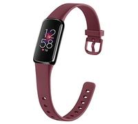 Tobfit Band Replacement for Fitbit Luxe Band, Sport Silicone Flexible Watch Strap Replacement Wristbands for Fitbit Luxe Bands Women Men, Small, Wine Red