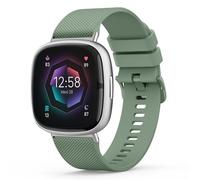 Tobfit Strap for Fitbit Versa 3 / Versa 4 Straps/Fitbit Sense/Sense 2 Strap for Women Men, Soft Silicone Replacement Straps Wristband Watchband Oliver green