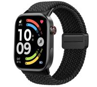 Tobfit Stretchy Strap for Xiaomi Smart Band 9 Pro/Mi Band 8 Pro/Redmi Watch 4/5, Braid Breathable Nylon Adjustable Quick Release Replacement Bands Black