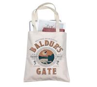 TOBGBE BG3 Astarion Game Gift BG3 Adventure Awaits Inspired Canvas Tote Bag BG3 Gamer Gift Astarion Merchandise (TB, Adventure Awaits-PY1)