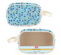 TOBGBE Cartoon TV Show Inspired Merch Funny RX Pharmacy Makeup Bag Pharmacist Travel Cosmetic Bag B Family Fans Gifts, Inspired RX C MB, Fashion