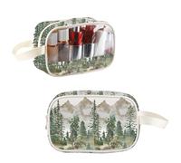 TOBGBE Faith Gifts Inspirational Religious Gift Faith As Small As A Mustard Seed Nothing Will Be Impossible Clear Makeup Bag, Mustard Seed Clear MB, Fashion
