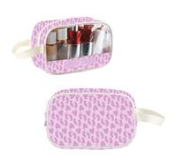 TOBGBE Womb Mates Twin Clear Makeup Bag for Twin Sisters Brothers Cosmetic Organizer Case Newborn Gifts Wombmate with Love, Twin Sister Clear MB, Fashion