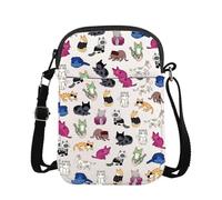 TOBGBEE Gifts For Singer Album Cartoon Characters Inspired Zipper Crossbody Bag Singer Merchandise Singer Idea Gifts (CB, Green Cat-PY1)